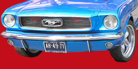 Ford Mustang V8 uit 1966Ford Mustang V8 uit 1966