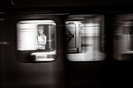 Girl at Liverpool Street Station