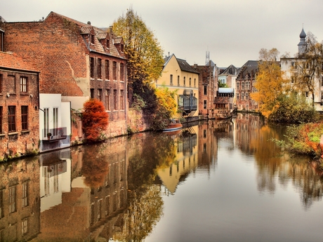 Grachten in Gent hdr