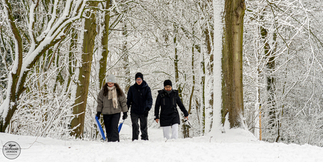 Real winter in the Netherlands