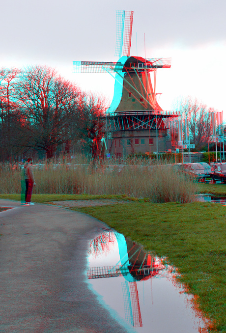 Kralingseplas Rotterdam 3D anaglyph 