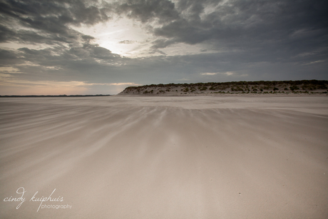 Zandstrand.