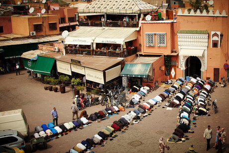 Middaggebed in Marokko.