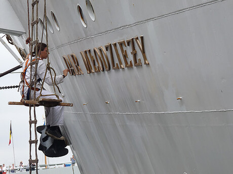 even de boot een kleurtje geven.