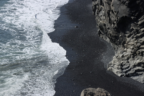 Black beach on iceland. 