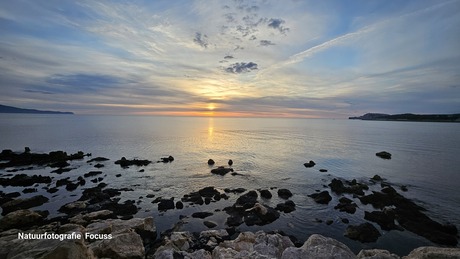 Zonsopkomst aan de Middellandse zee 