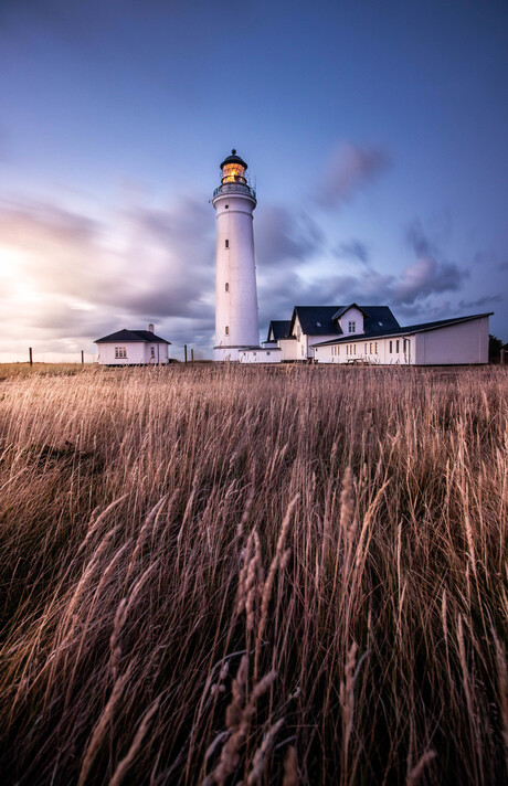 Vuurtoren in Hirtshals, Denemarken