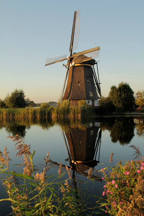 Kinderdijk bij nacht