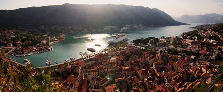 Panorama van Kotor, Montenegro
