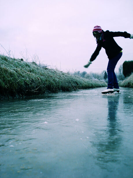 Schaatsen.