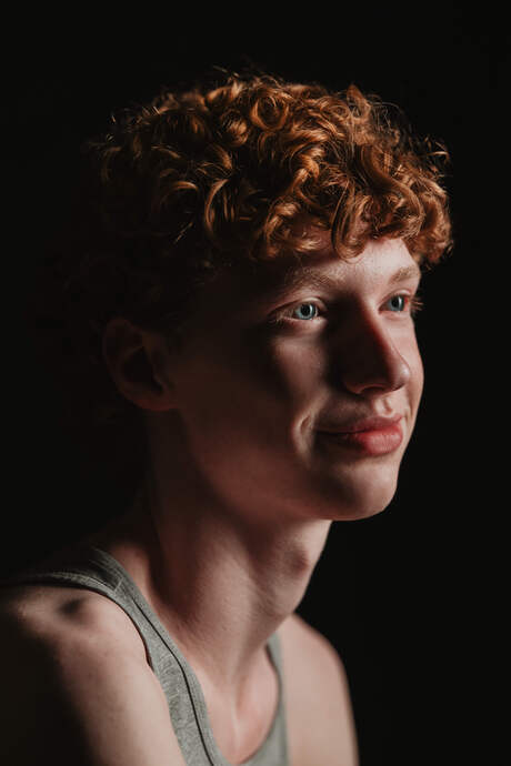 Portret in theaterstijl