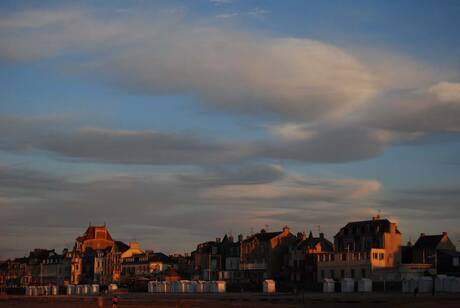 zonsondergang in Normandie