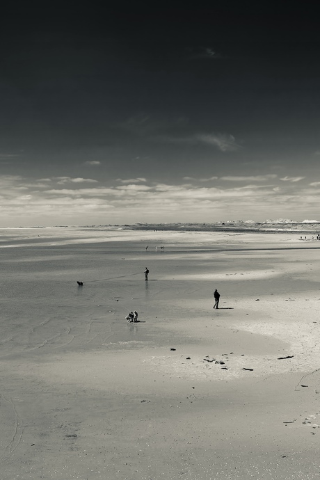 Strand in zilver