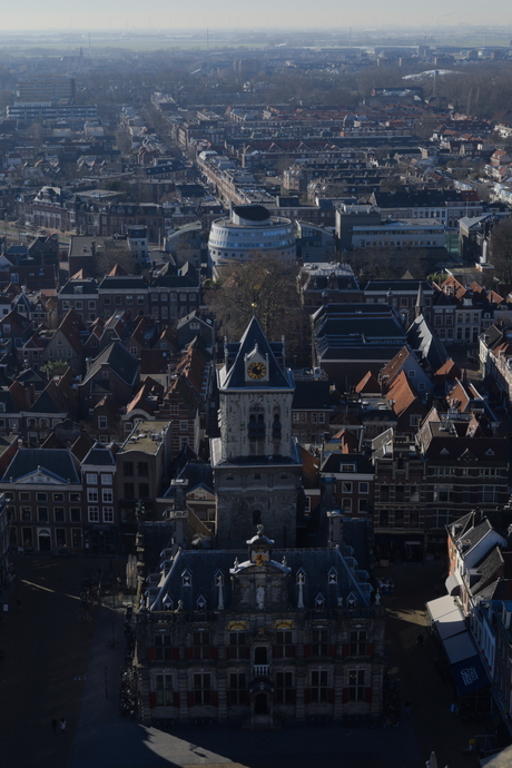 Stadhuis vanaf grote hoogte