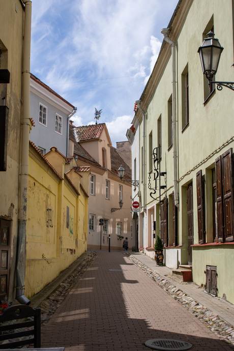 Zijstraat in Vilnius