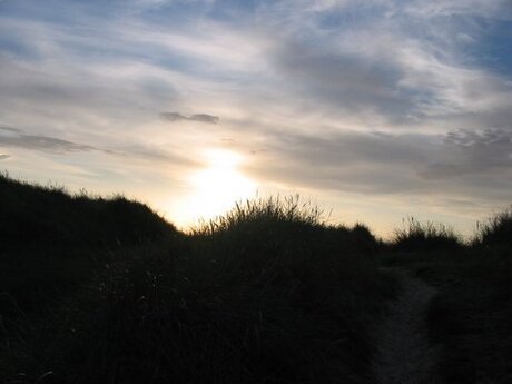 Zonsondergang in Denemarken