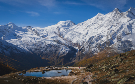 Bergmeer in de Zwitserse alpen