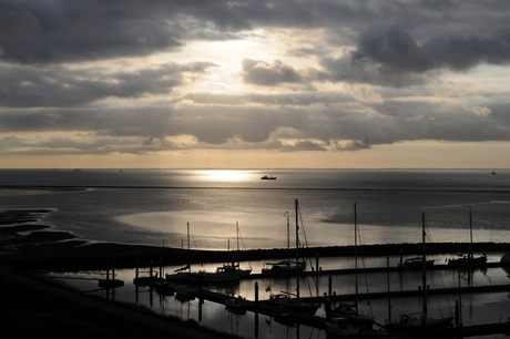 Ochtendgloren Waddenzee West-Terschelling