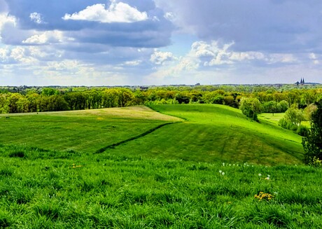 Zicht op geldrop vanaf gulbergen