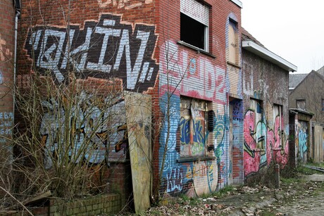 Sppookstad Doel in Belgie.