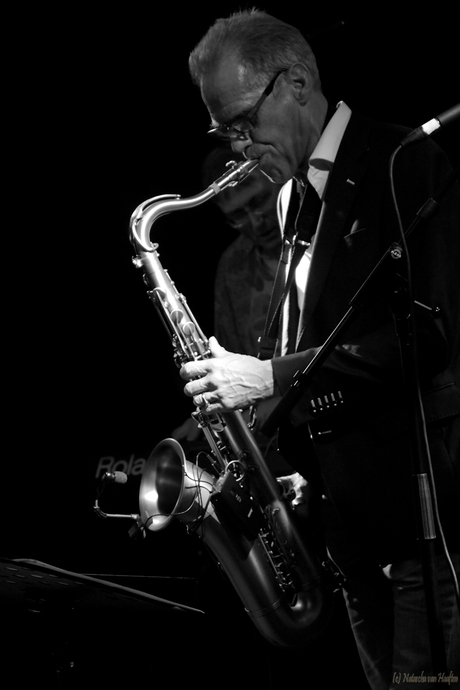 Saxofoon speler voor Assadata Dafora