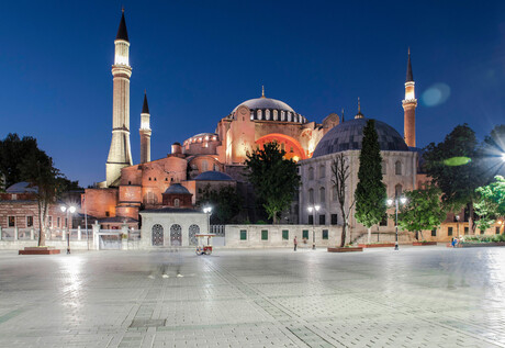 Haghia Sofia mosque night view