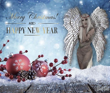 I want to wish you all >>> Merry Christmas and a Happy and Healthy New Year :-) !!! A #selfportrait with wings to fly to #anotherchapter :D >>> 2019 !!! Model, photography and editing by Ilse Peters / myself