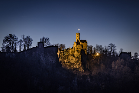 Kasteel Lichtenstein 's avonds
