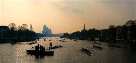 Roeien op de Amstel