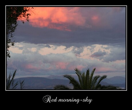 Red morning-sky ....