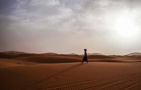 Marokko woestijn in de morgen