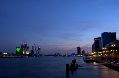 Rotterdam at blue hour