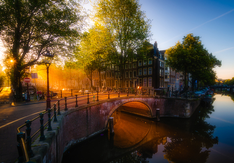 Morning glow in Amsterdam