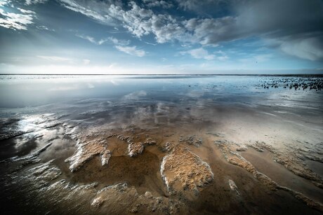 Waddenzee nabij Noordpolderzijl, ongerept, verlaten en puur