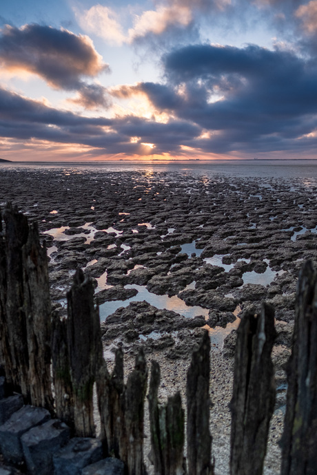 Zonsondergang Moddergat