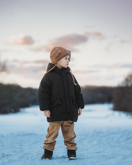 Winterse Zonsondergang