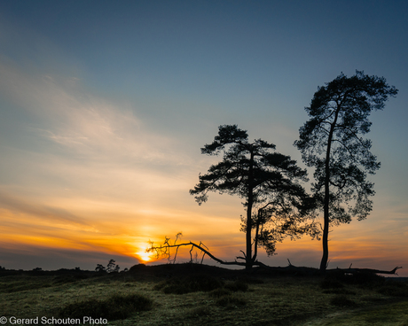 Oranje zonsondergang