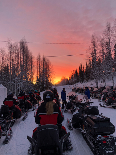 Zonsopkomst in Fins Lapland