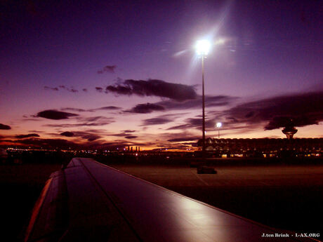 Sunset @ Madrid Airport