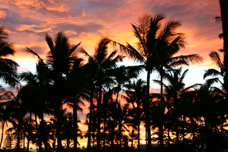 Exotische zonsondergang