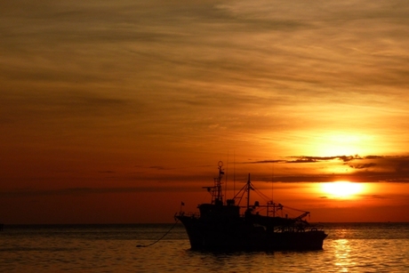 Zonsondergang in Kota Kinabalu