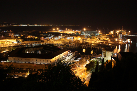 Ancona italy at night
