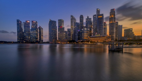 Singapore zonsondergang 