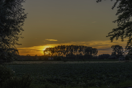 Zonsondergang Kanegem