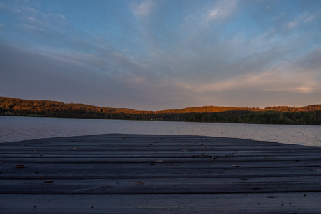 on the lake