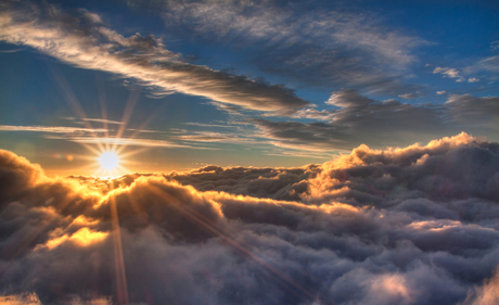 Sunrise above the clouds!