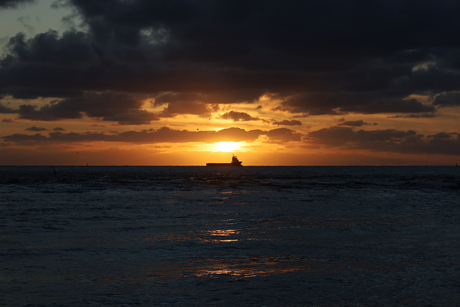 Zonsondergang Borkum