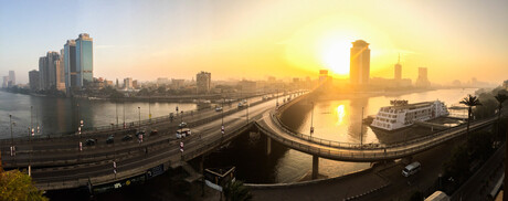 Panorama van de Nijl met mijn Iphone