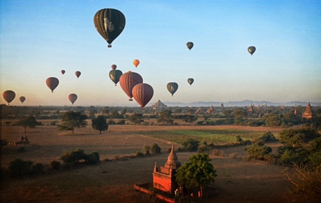 Ballonvaart over Bagan