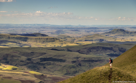 Uitzicht over Cathedral Peak, Drakensberg